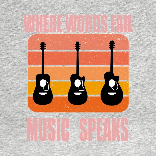 where words fail music speaks guitar | music lovers and dance | pop song by stylechoc